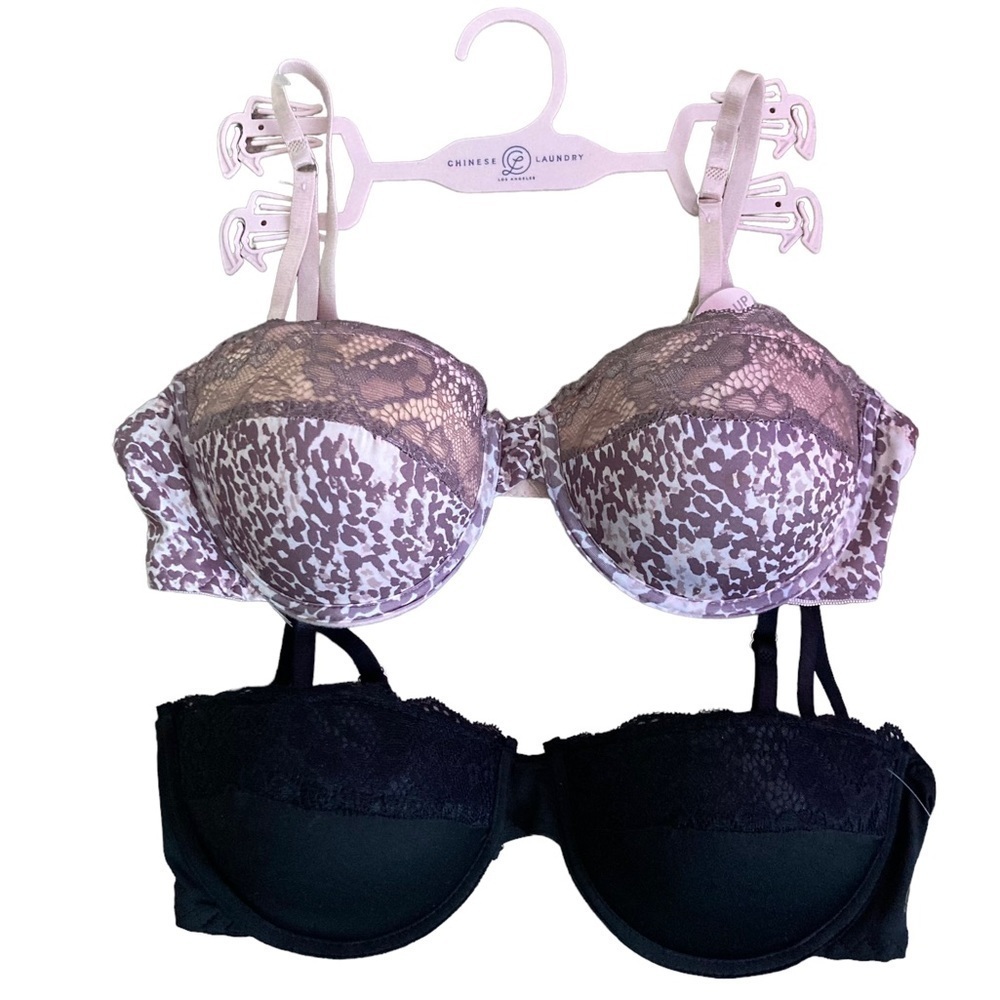 Chinese Laundry Bundle of 2 Push-Up Bras Size 36C NWT